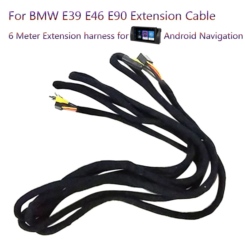 6M Monitor extension cable only fits for BMW E39 Android Stereo GPS Radio in our store.