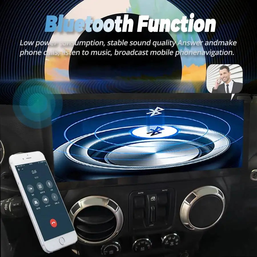 12.3" Android Screen Autoradio For Jeep Wrangler 2011-2017 Stereo Car GPS 4G WiFi CarPlay