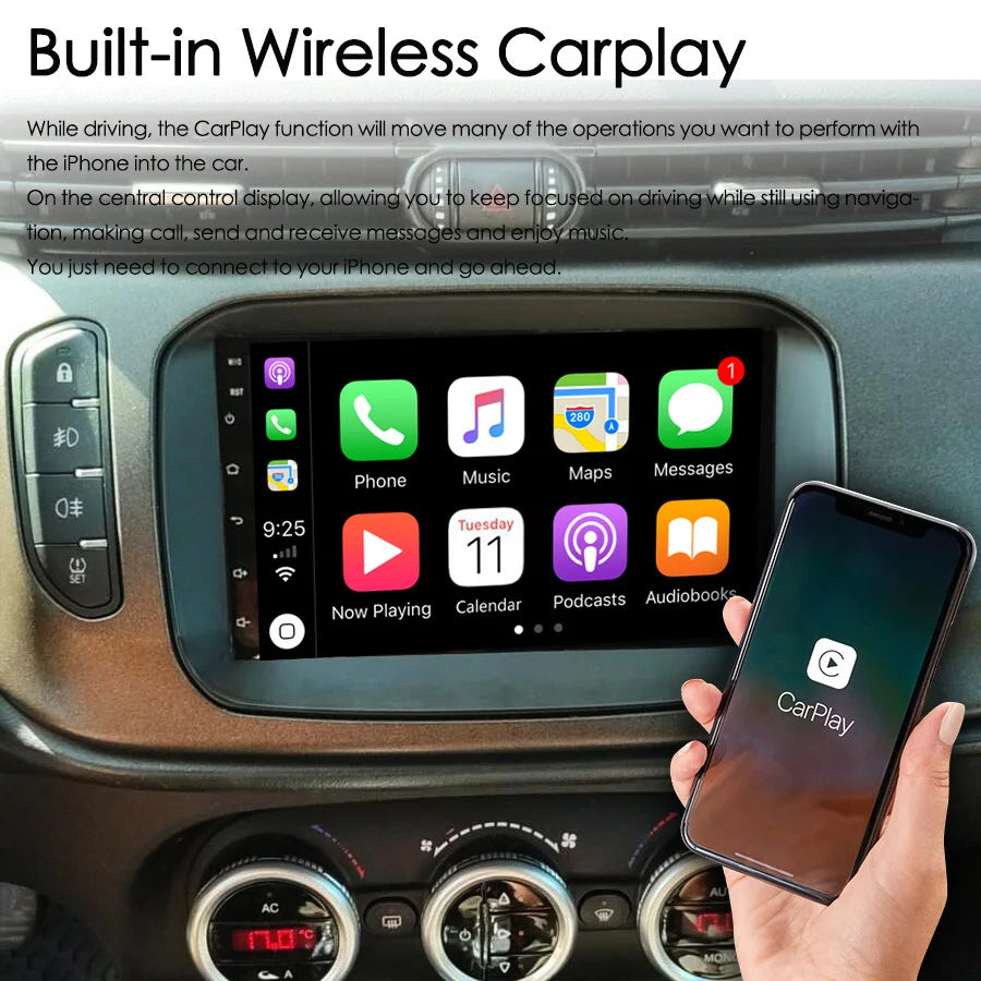 128GB Android 14 Car Multimedia Video Player GPS For ALFA ROMEO GIULIETTA 2014 Recorder Au