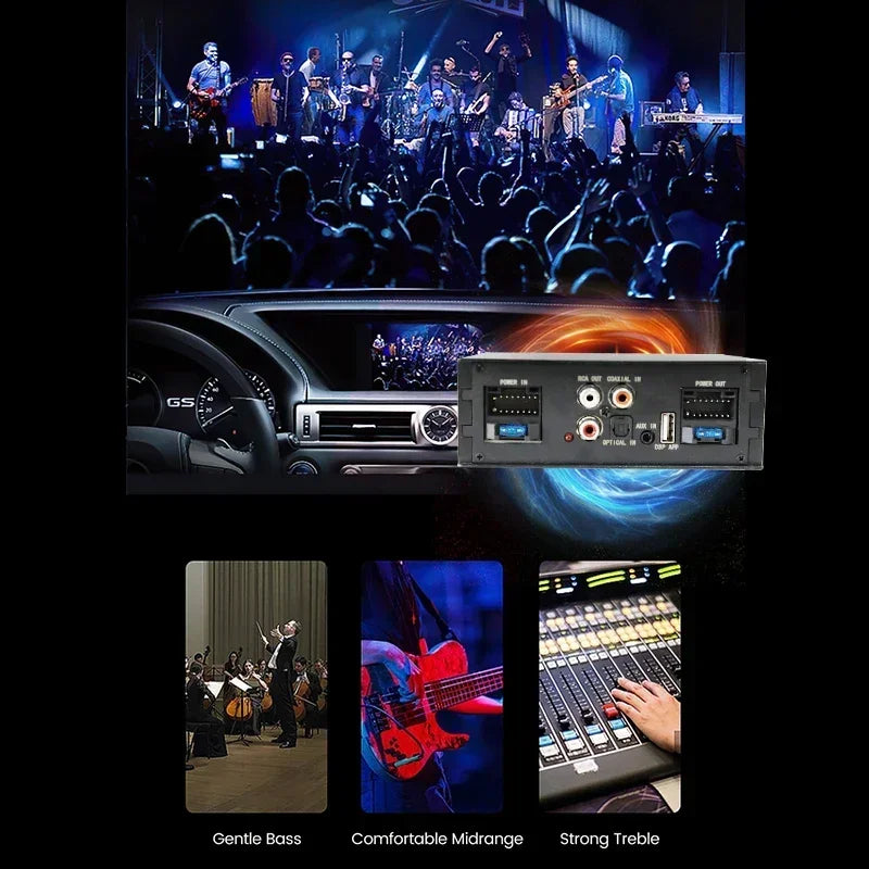 Car DSP 4*50W Power Amplifier Upgrade Digital Audio Processor for Car Radio Stereo Speaker | AUTOKITSHOP