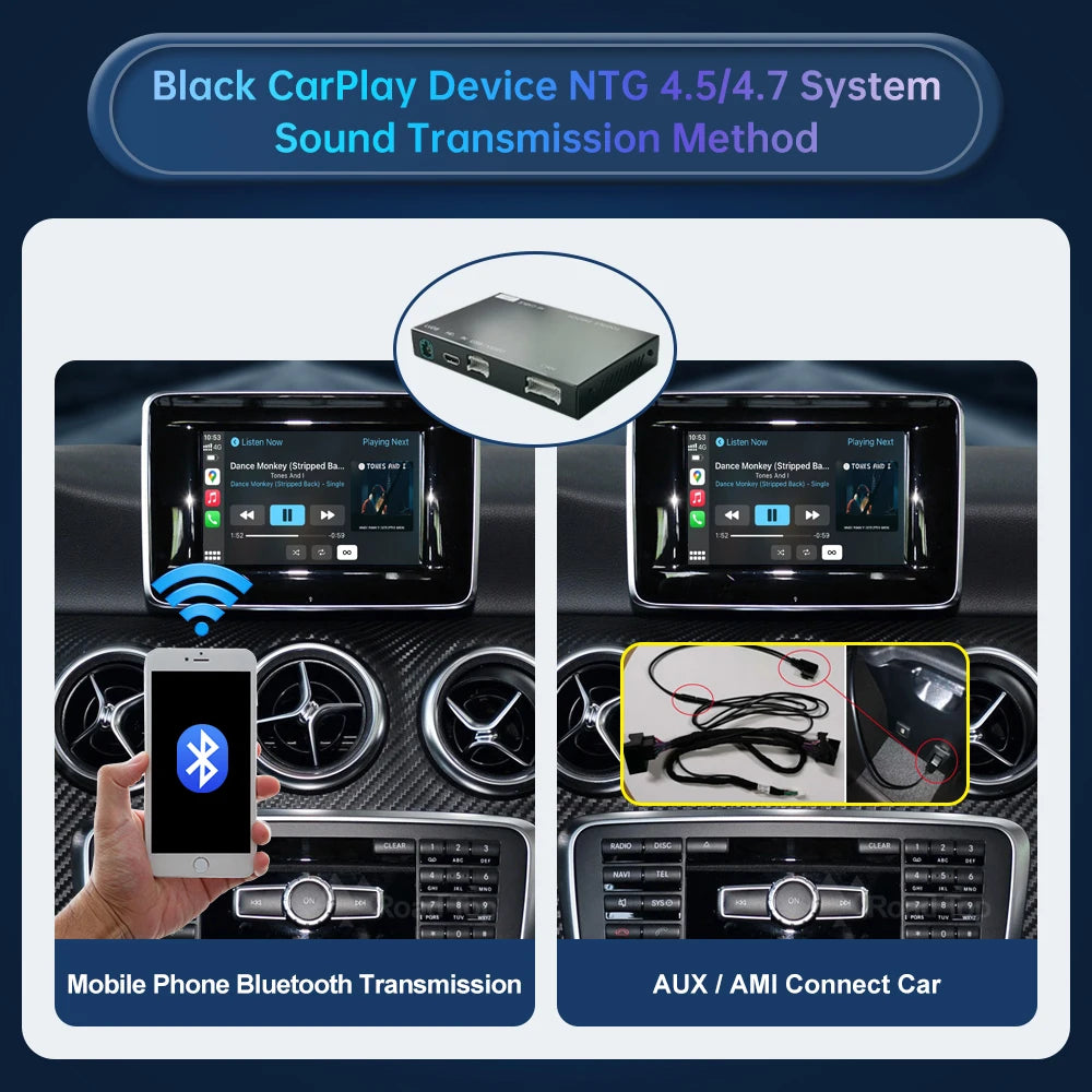 Road Top Wireless CarPlay for Mercedes Benz A B Class W176 W246 CLA GLA NTG4.5/NTG4.7/NTG5 | AUTOKITSHOP