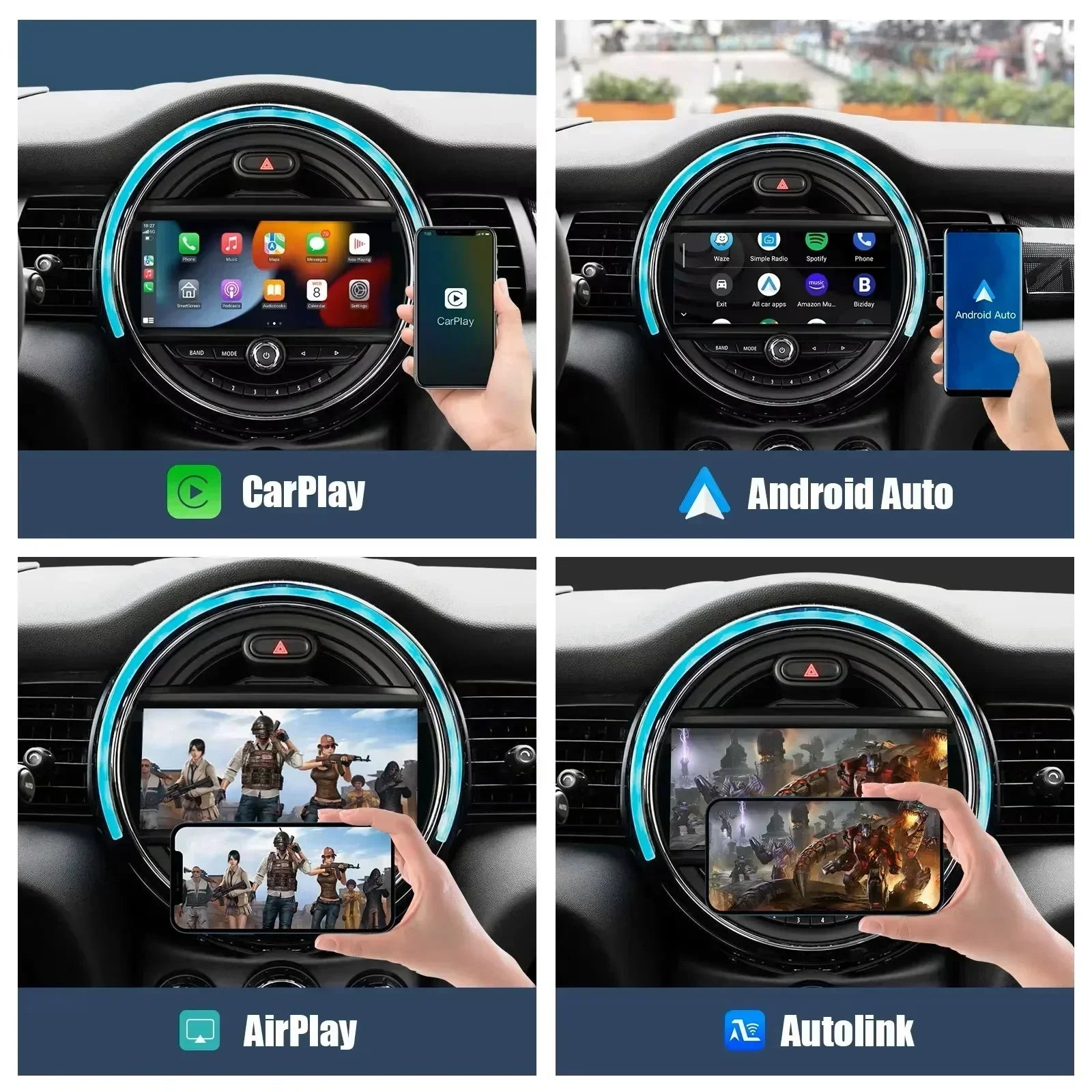Wireless Carplay Android Auto For BMW Mini NBT CIC R55 R56 R57 R58 R59 R60 R61 Carplay Int | AUTOKITSHOP
