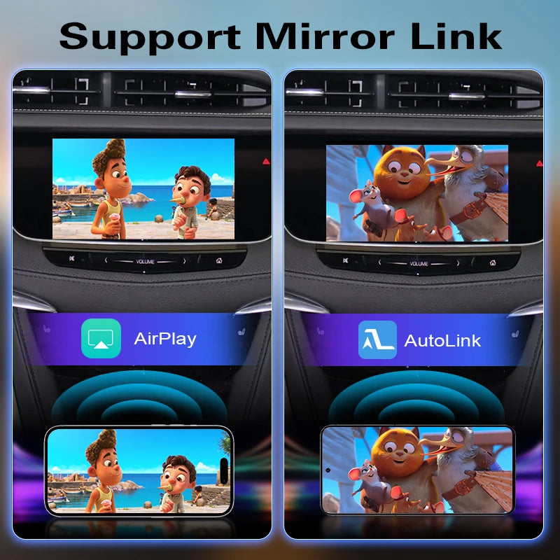 Wireless CarPlay Decoder For Cadillac XT5 2016-2019 8'' HMI 2.0 Android Auto Mirror Link A