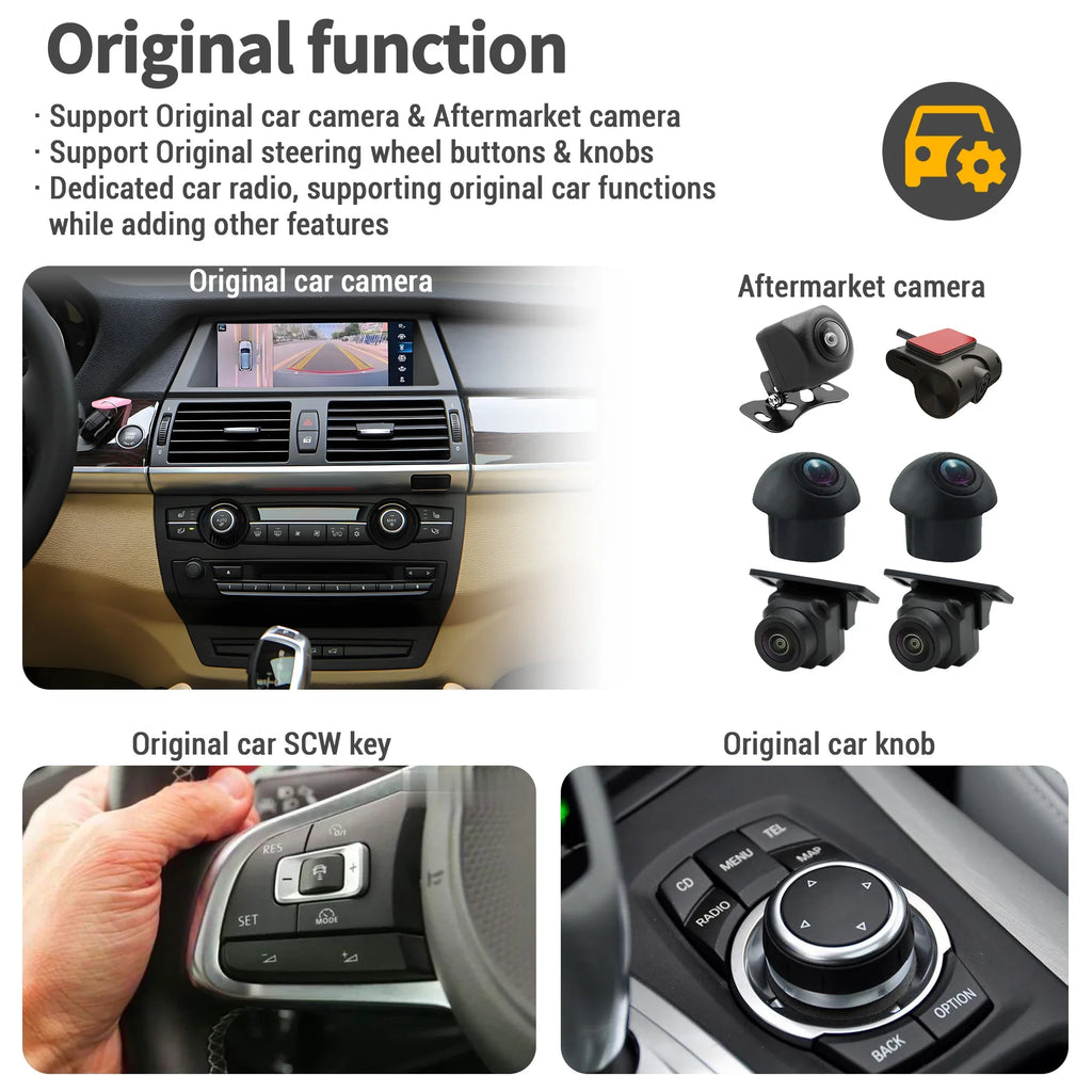 Linux Car Radio For BMW 1 series 2 series F20 F21 F22 F23 2011-2017 2018 2019 Wireless Blu