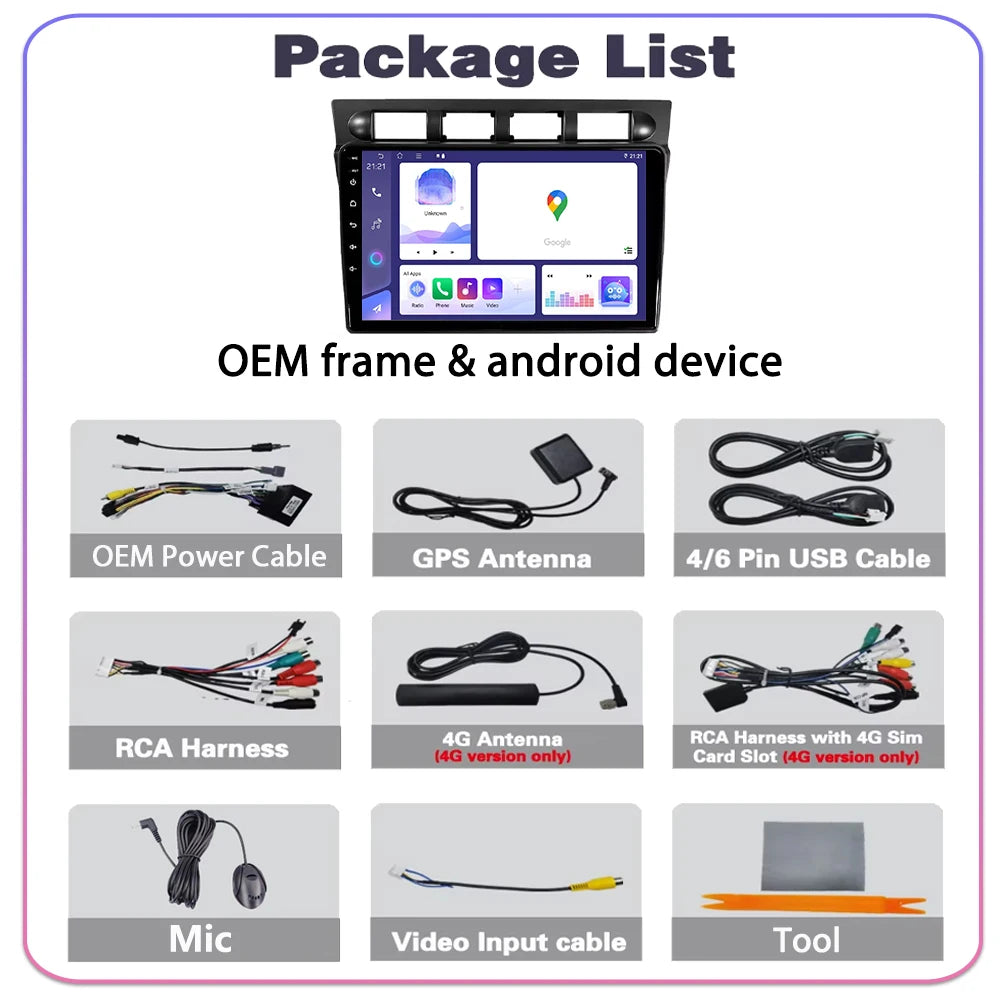 Android Car Radio For Kia Picanto SA Morning 2004 2005 - 2007 Multimedia Video Player Navi
