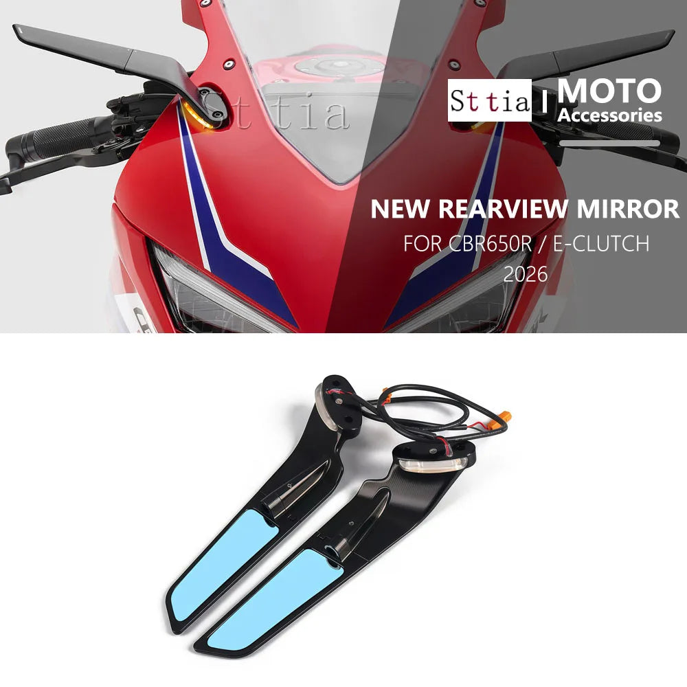 Rearview Mirror Motorcycle For Honda CBR650R 2026 CBR650 R CBR 650R E-Clutch 2026 Wind Wing Adju - Automotive LED Light