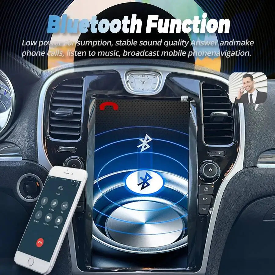 256GB Car Radio For Chrysler 300c 2013-2019 13.6 Inch Android Screen GPS Carplay Car Multi | AUTOKITSHOP