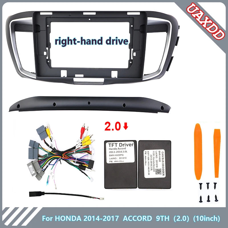 2 Din Car DVD Radio Android Fascia Multimedia For HONDA 2017 ACCORD 10.1 Inch MP3 MP5 Vide