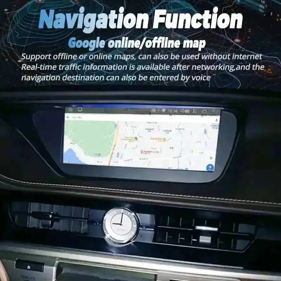 CarPlay Stereo AHD Qled Screen DSP 10.25inch Android 14 BT Car Radio For Lexus ES350 ES400