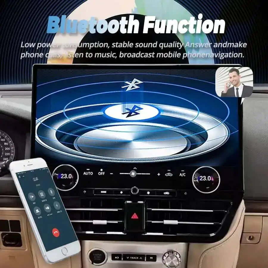 19.8inch Big Qled Smart Screen For Toyota Land Cruiser 200 LC200 2008-2021 Android Car Rad | AUTOKITSHOP