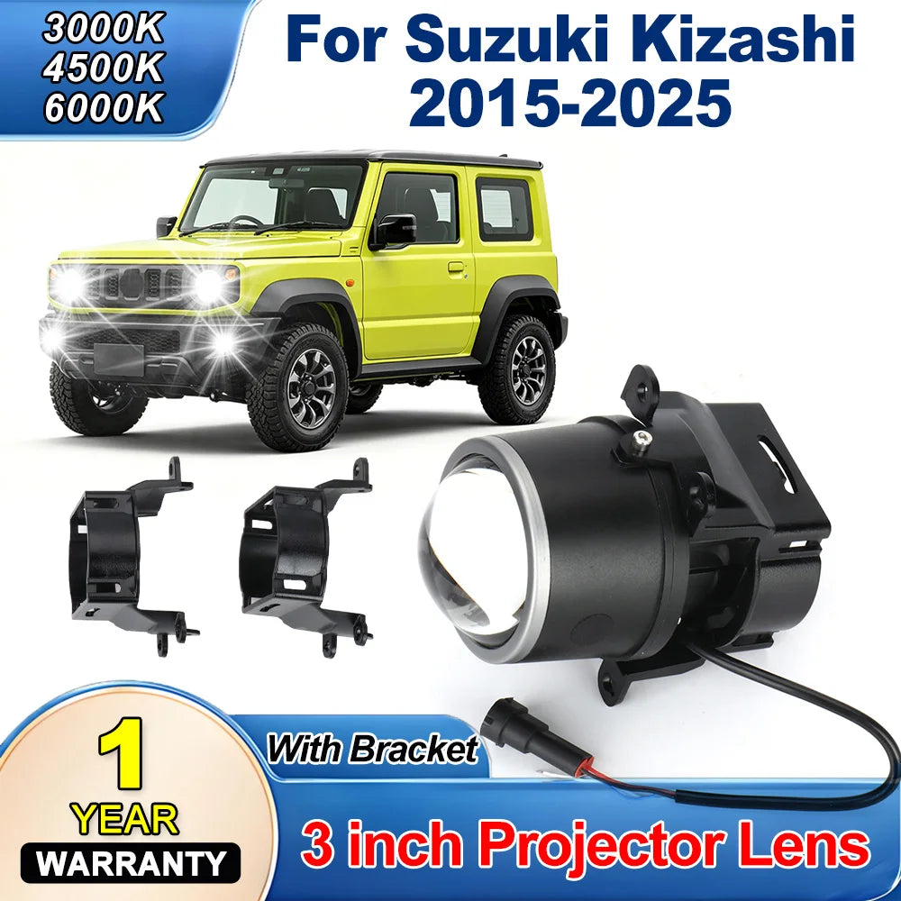 3000K 6000K 3.0 Inch Bi-LED Lenses Fog Light Projector For Suzuki Kizashi 2015 2016 2017 2