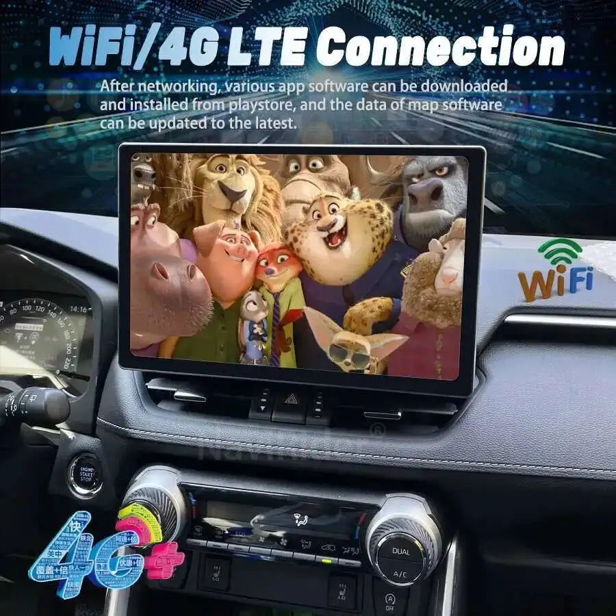 13.3" For Toyota RAV4 RAV 4 2018-2025 2K Car Radio 2 Din Android 15 Carplay Multimedia Ste