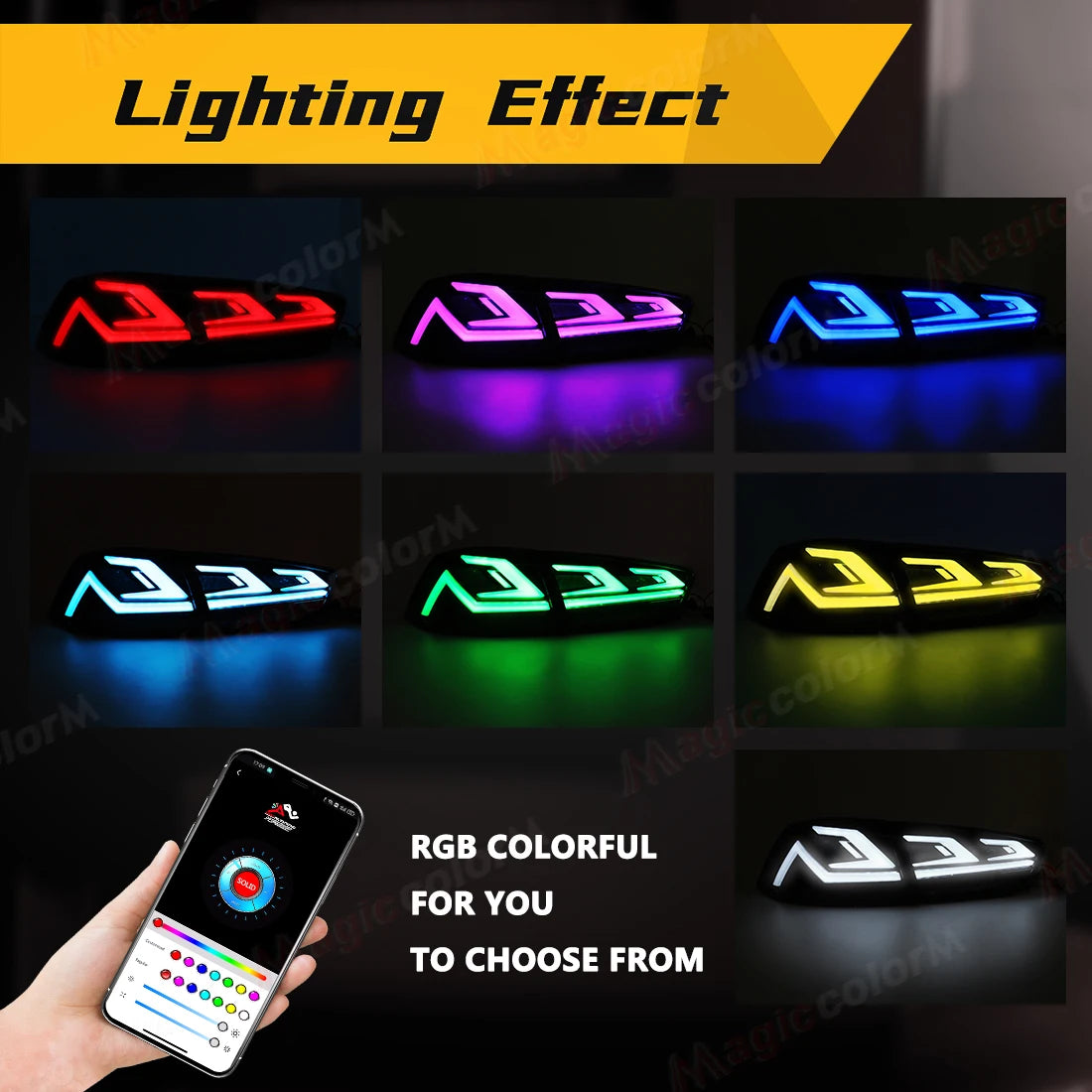 RGB Car Tail Lamps for Mitsubishi Lancer Evo X 2008 2009 - 2019 2020 2021 Start-Up Animati | AUTOKITSHOP
