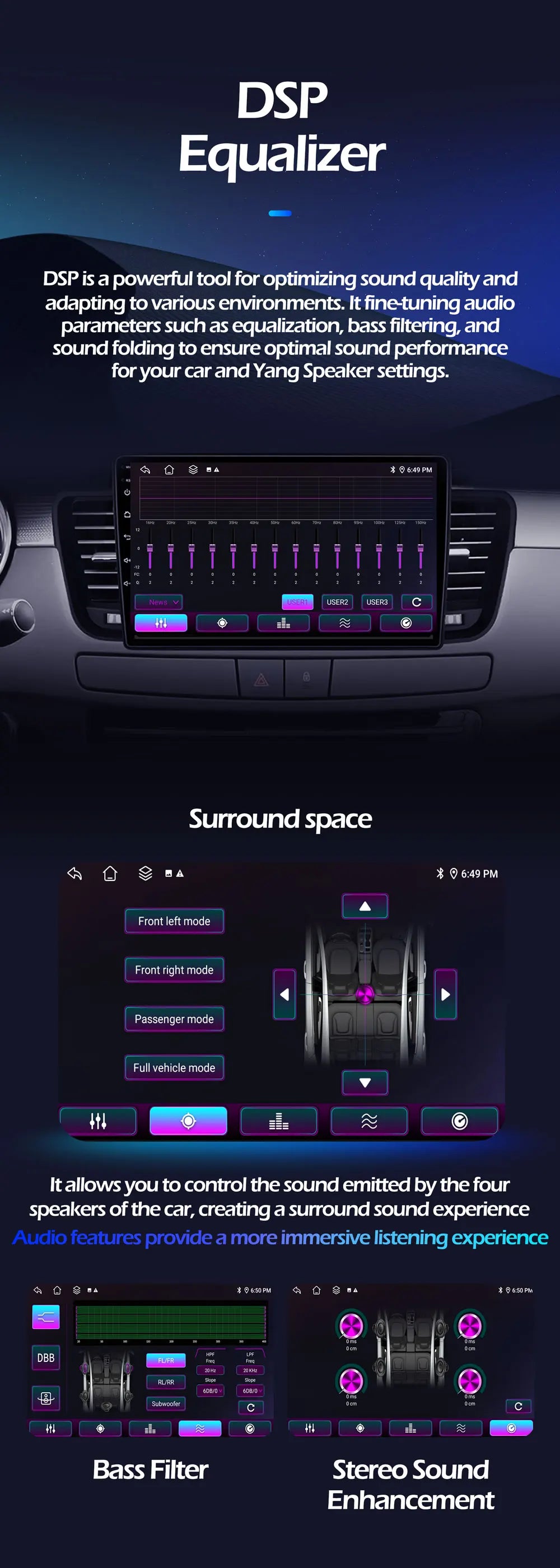 7 Inch Android Auto For FIAT 500 2007 - 2015 Carplay Car Radio Stereo Multimedia Player GP | AUTOKITSHOP