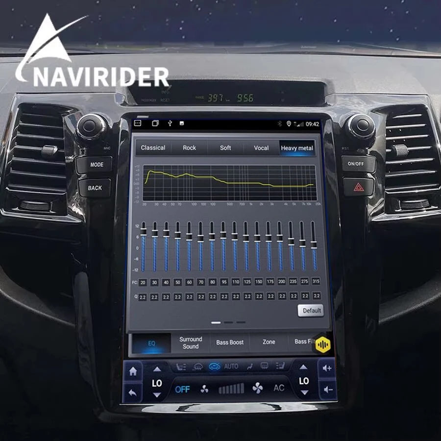 Navigation Wireless BT Carplay Qled Screen For Toyota Fortuner 2016-2020 Android 14 GPS Ca