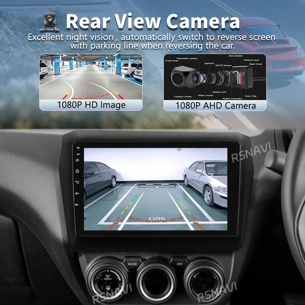 Qualcomm Android 16 For Suzuki Swift 2017-2021 2K QLED Stereo Car Radio Video Player GPS A