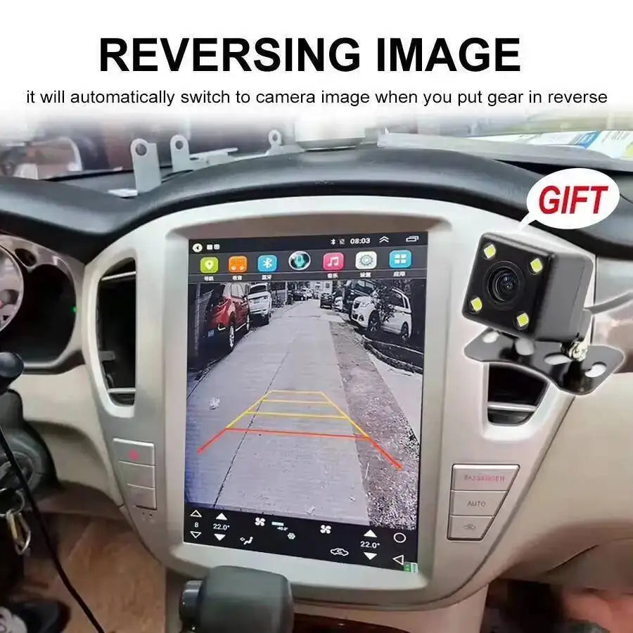 12.1inch Car Radio Stereo Hand Unit For Toyota Highlander 2001-2007 DSP Android 14 GPS Scr
