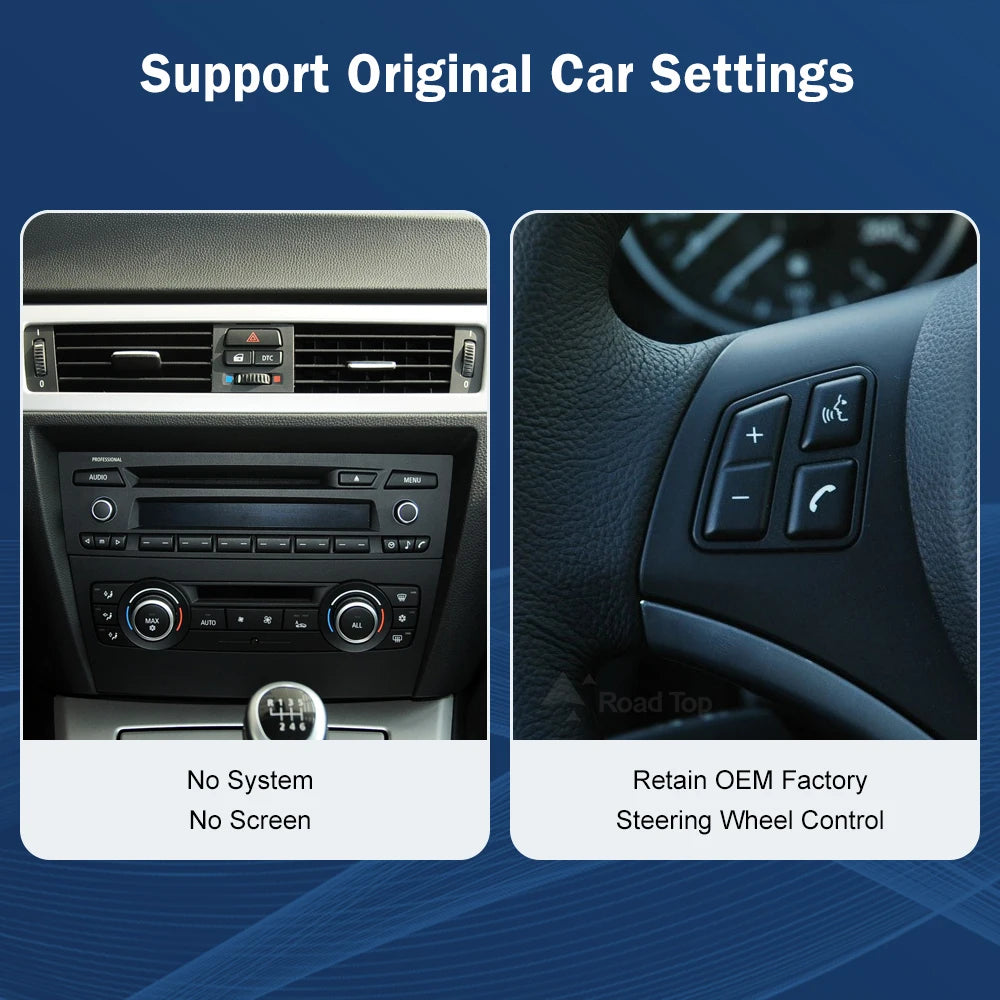 1920*720 Wireless CarPlay Android Auto Multimedia For BMW 3 Series E90 E91 E92 E93 205-201 | AUTOKITSHOP