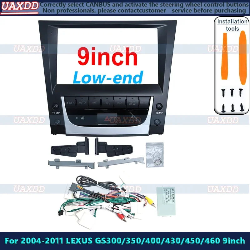 Car Frame Fascia Adapter Canbus Box Decoder Android Radio Dash Fitting Panel Kit For Lexus