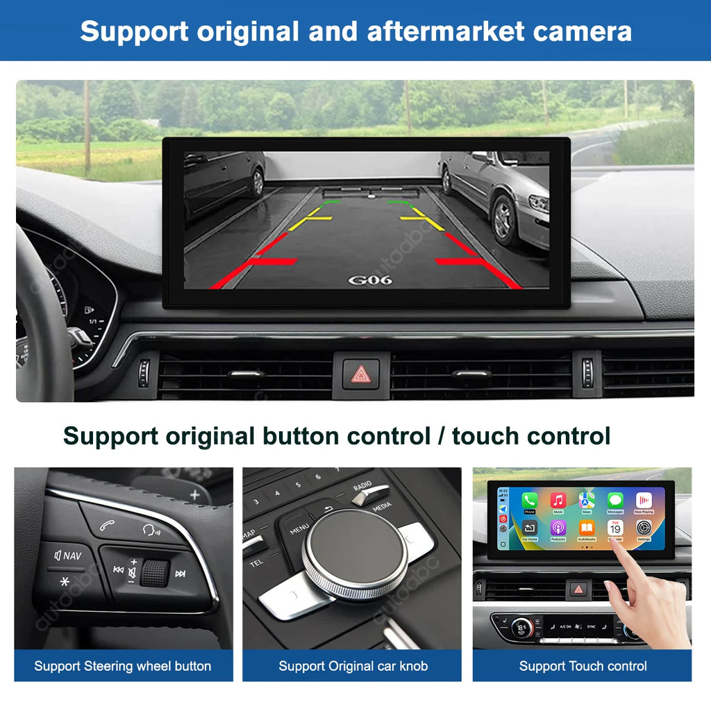 12.3'' Ultra-thin Multimedia Display Touch Screen For Audi A4 S4 A5 S5 2017-2020 MIB/MIB2  | AUTOKITSHOP