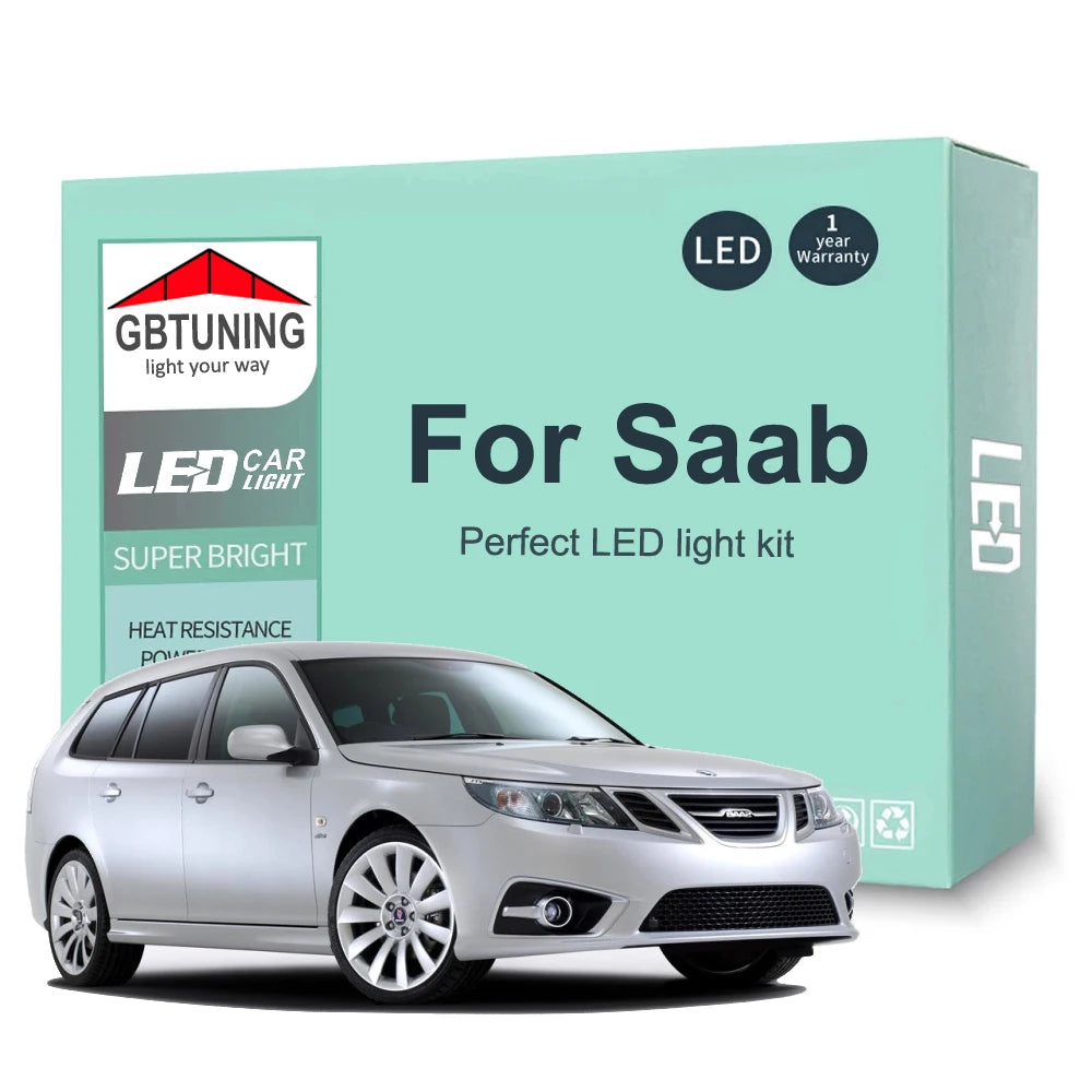 LED Interior Light Kit for Saab 9-3 9-5 93 95 YS3D YS3F YS3E YS3G 9-2X 9-3X 9-4X 9-7X 92X 93X 94X 97X Aero Car Lamp C...