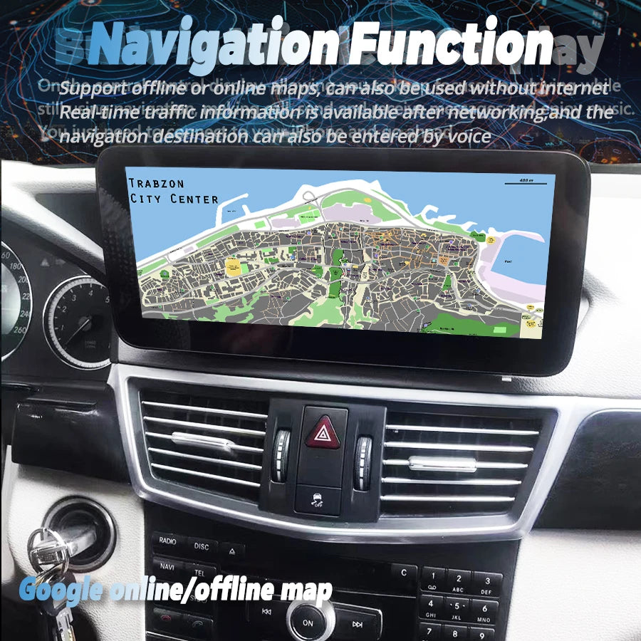 10.25INCH Navi Car radio For Mercedes Benz E Class W212 E200 E230 E260 E300 S212 W207 2010
