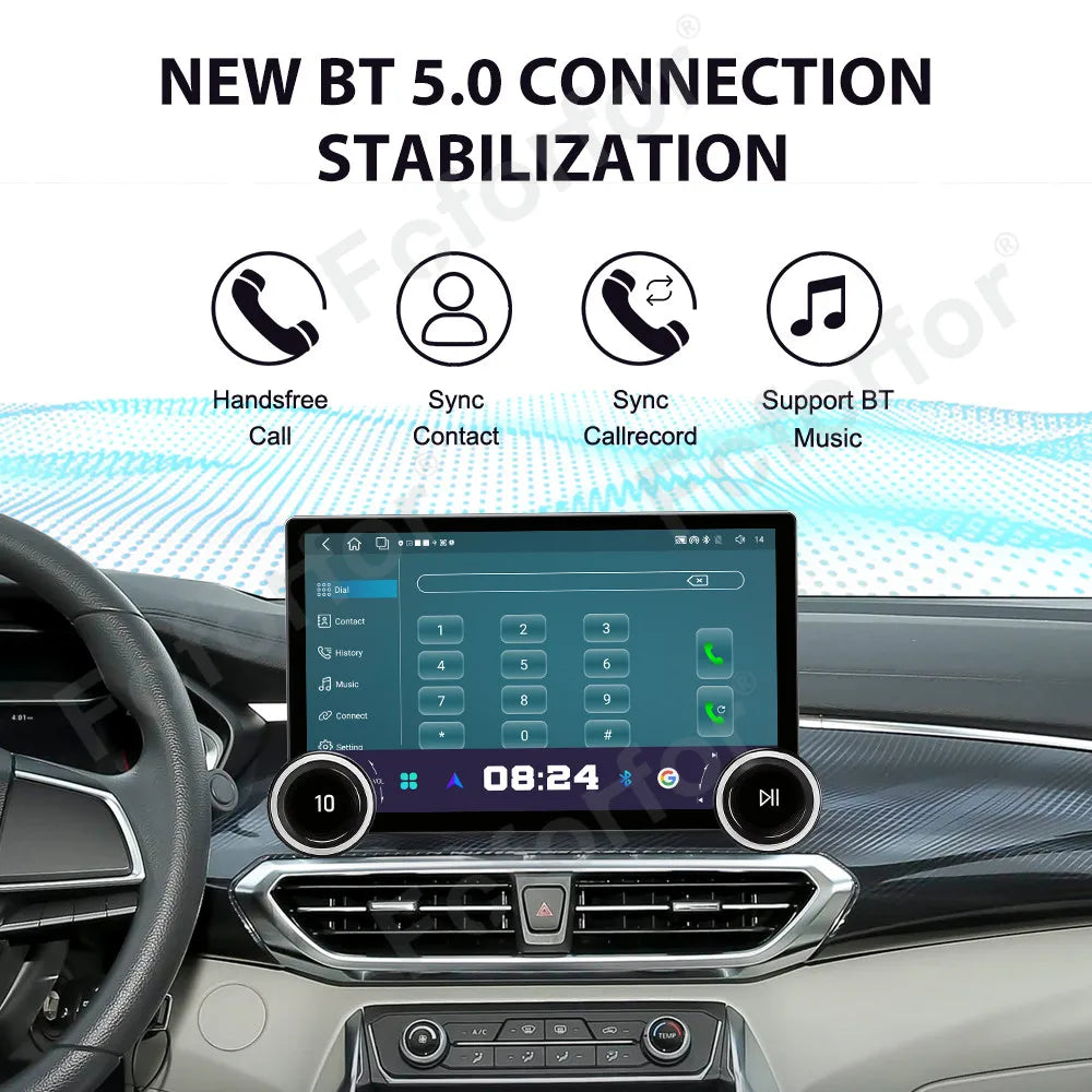 Premium Modern 11.5 Inch Android 15 HD Touch Wireless CarPlay Android Auto GPS Multimedia