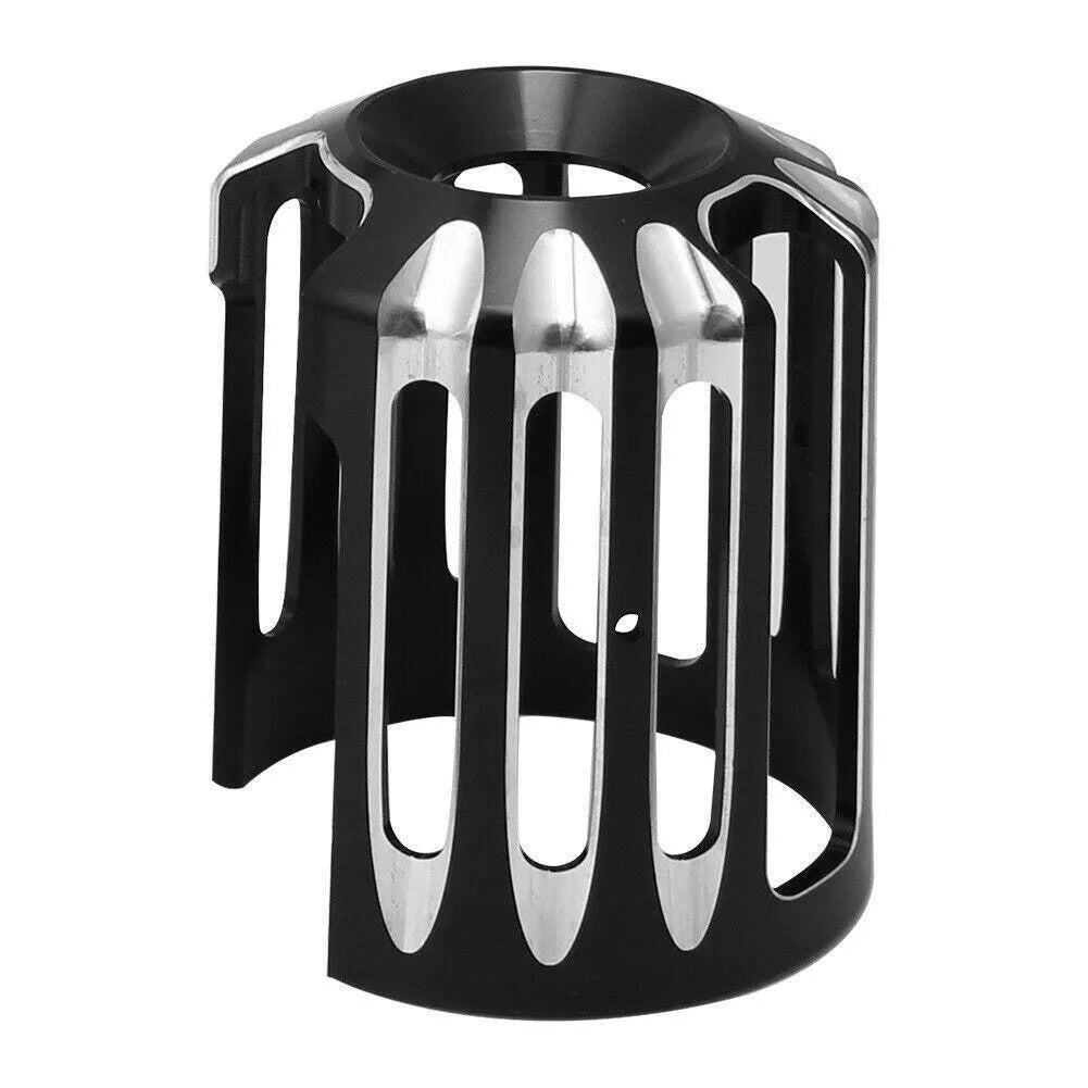 Motorcycle CNC Oil Filter Cover Cap Trim For Harley Touring Electra Road Glide - Automotive LED Light