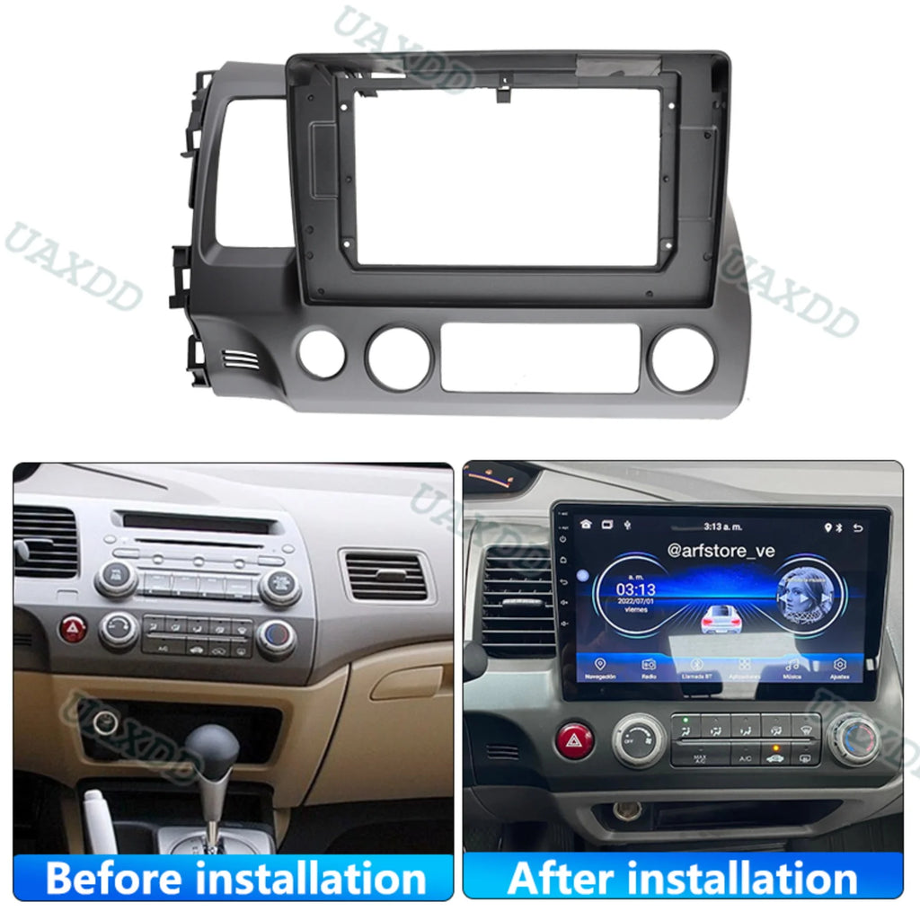 For 2008-2011 Honda Civic 9inch 10.1inch radio android stereo frame panel dashboard audio
