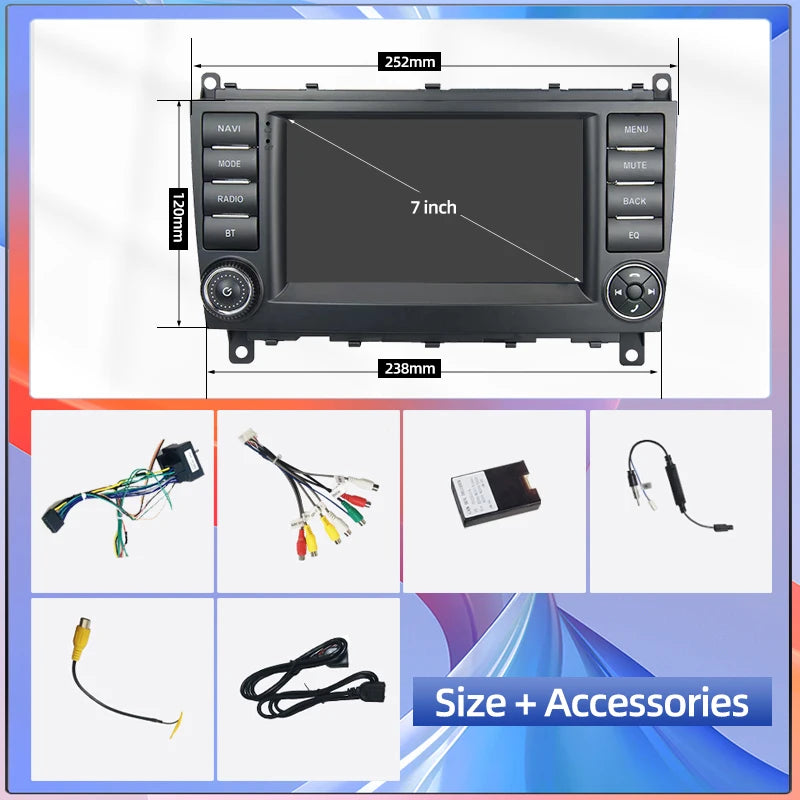 LED Interior Light Kit for Mercedes C180 W203 - Canbus Error-Free Interior Bulbs
