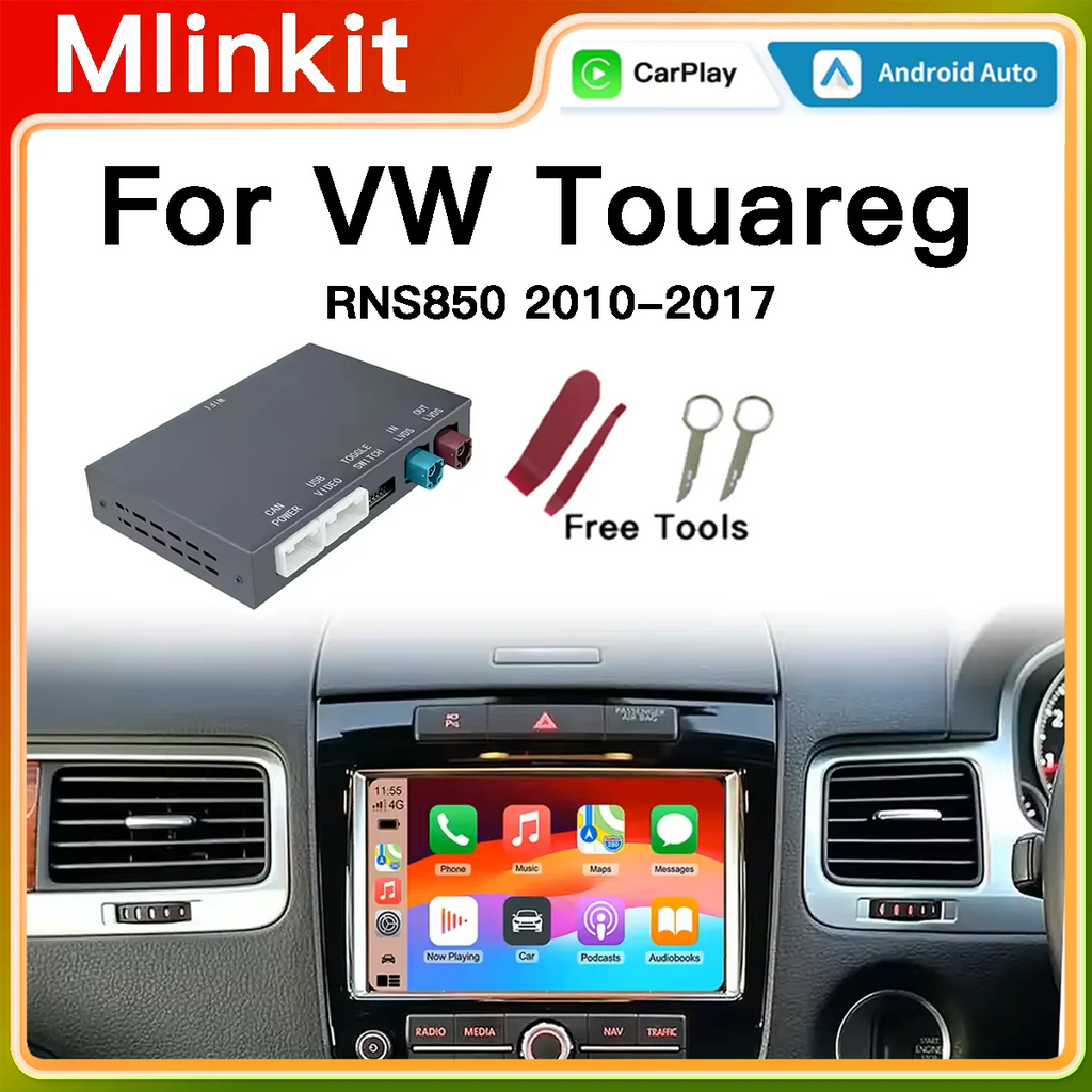 2026 NEW Wireless Carplay Android auto Modification Module for Volkswagen RNS 850 Touareg