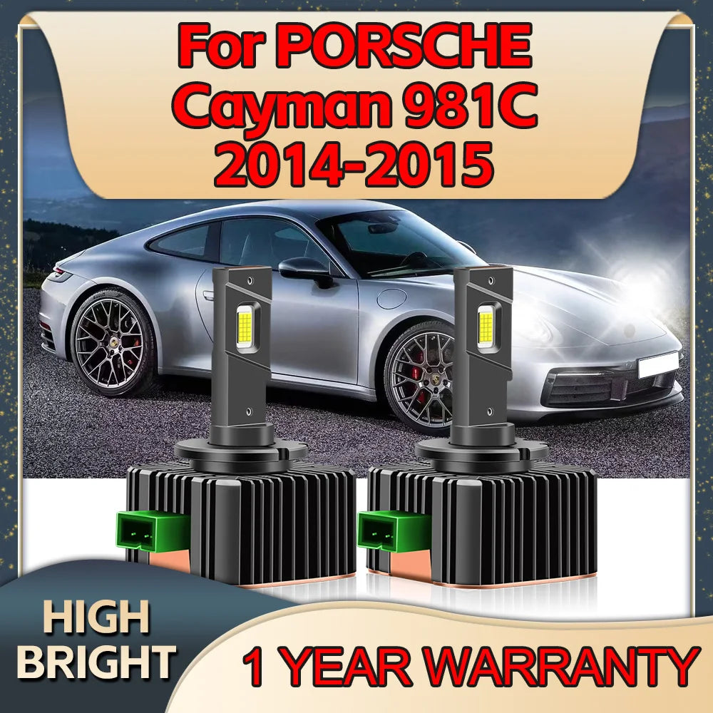 30000LM LED Lights D3S Headlight Bulbs CSP Chip Car Headlamp 110W with Cooling Fan For POR