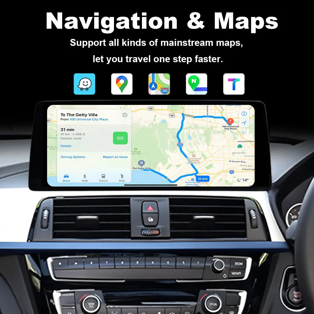 2400*900 Wireless Carplay Multimedia Screen Android Auto For BMW 3 4 series F30 F31 F32 F3