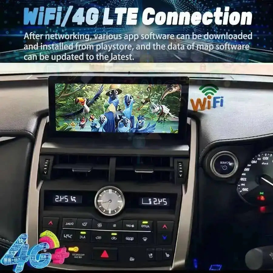 CarPlay BT Multimedia Video Player Stereo For Lexus NX NX200 NX200T 300h 2014-2017RHD Qual