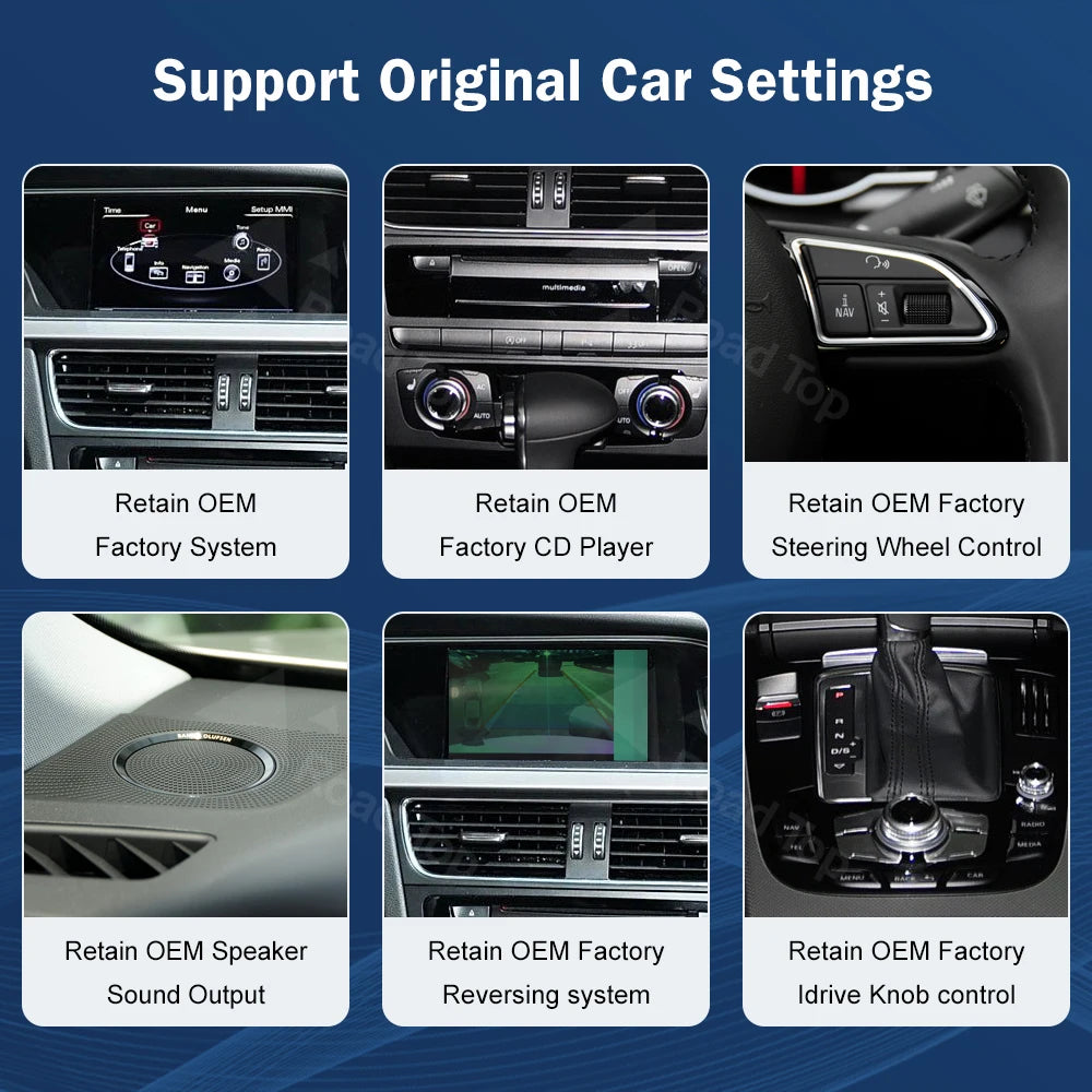 8.9 Inch 12.3"" Multimedia Display Touch Screen For Audi A4 S4 2009-2015 Airplay Miracast  | AUTOKITSHOP