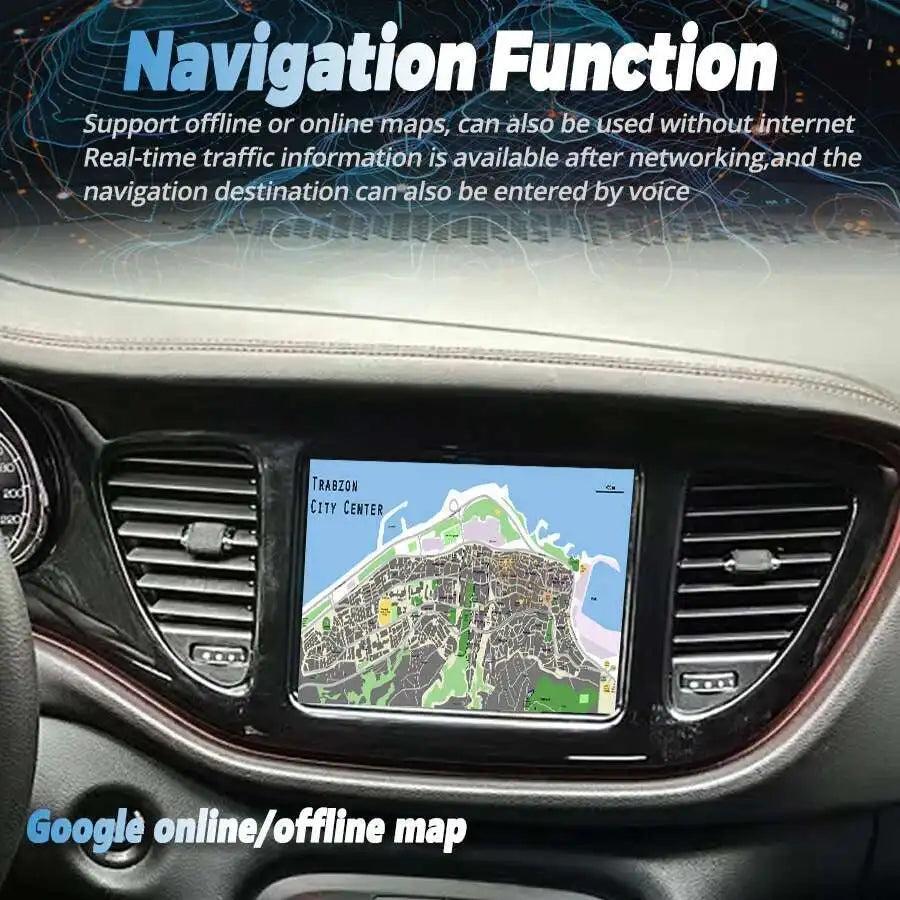 8.4inch For Dodge Ram Challenger Chrysler 300C Jeep Compass Cherokee Commander Android Car