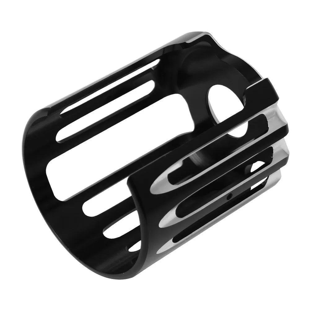 Motorcycle CNC Oil Filter Cover Cap Trim For Harley Touring Electra Road Glide - Automotive LED Light
