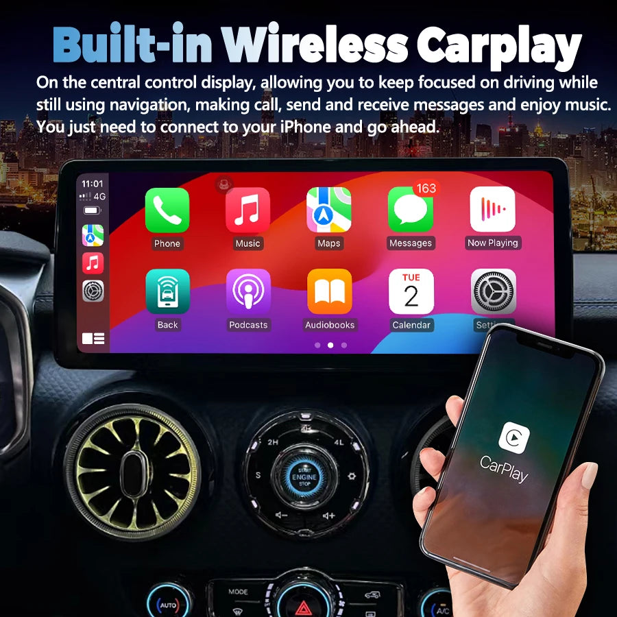 12.3inch Android Car Multimedia Player For Baic BJ40 2018-2023 Stereo Carplay Audio Radio