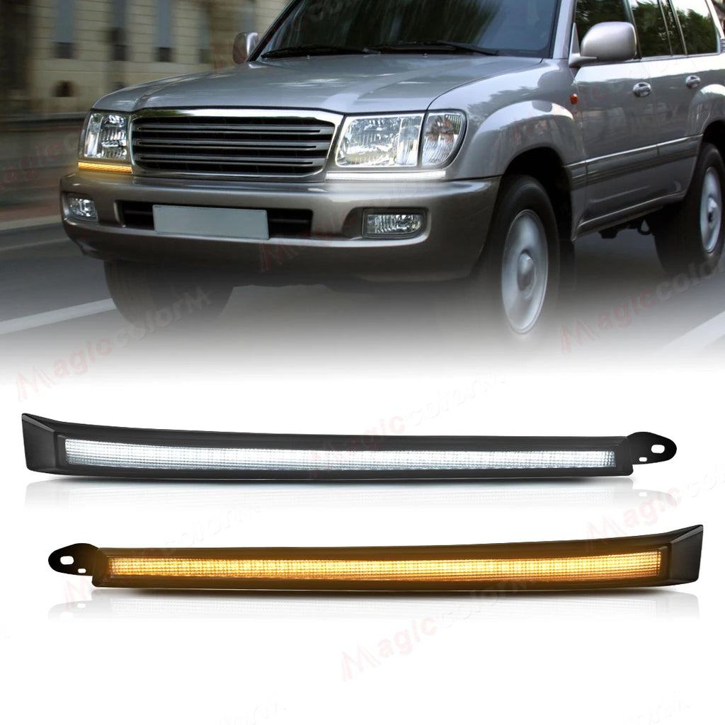 For Toyota Land Cruiser 4500 4700 100 LC100 FZJ100 UZJ100 98-07 Daytime Running Lights LED | AUTOKITSHOP