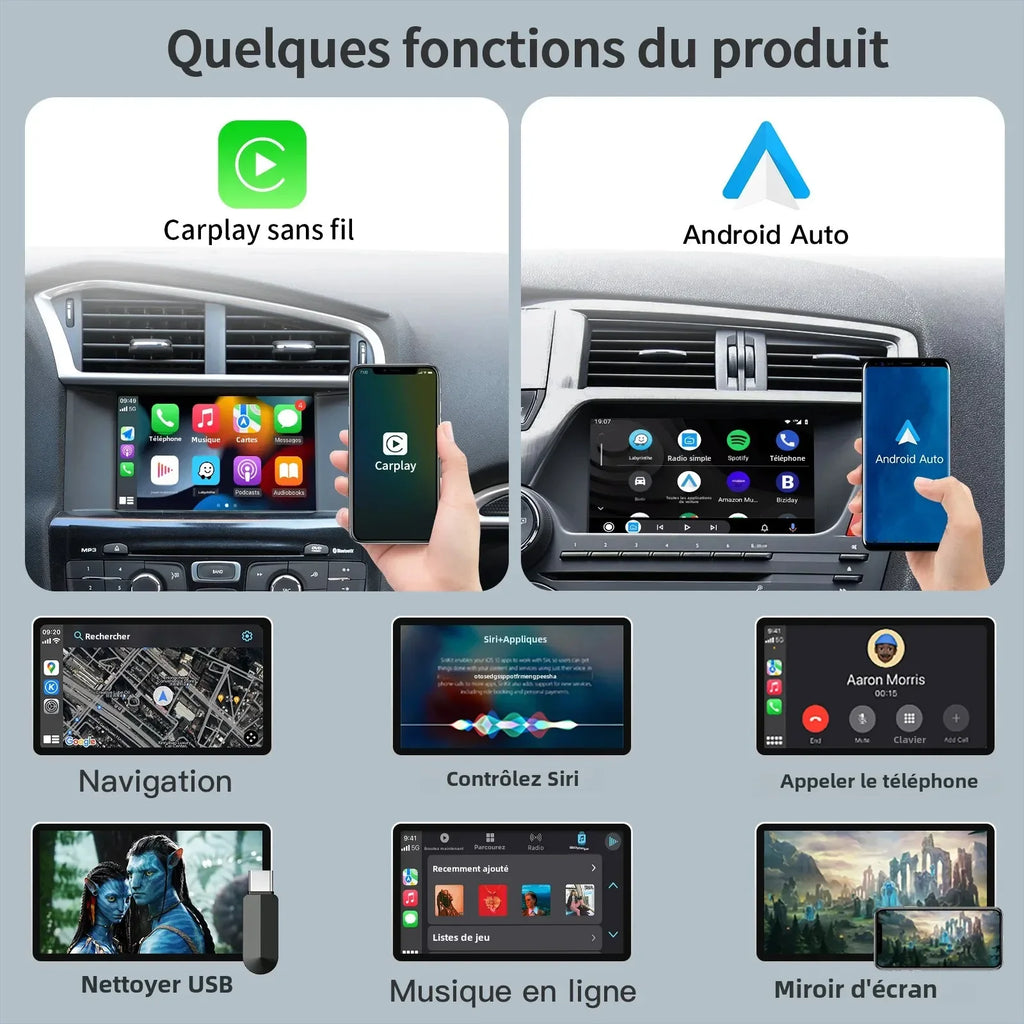 Wireless Carplay Android Auto Fits For Peugeot&Citroren SMEG&MRN 208 308 508 3008&C4 DS3 D | AUTOKITSHOP