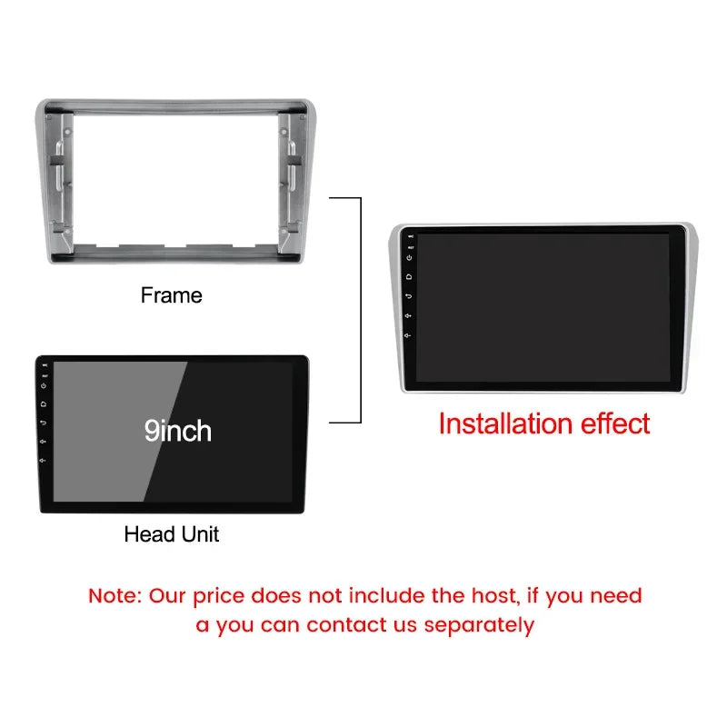 Car Radio Panel Frame for Toyota Avensis T25 II 2002-2008 Android Multimedia Player 2din S | AUTOKITSHOP