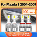 LED Headlight Bulbs 40000LM Car Front Lights H7 9005 HB3 Turbo Auto Lamps 12V 6000K For Ma