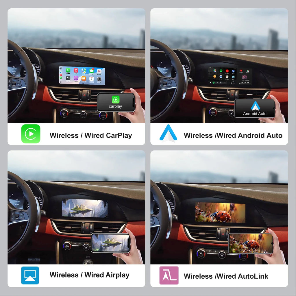 For Alfa Romeo Stelvio /Giulia 2017-2019 Wireless CarPlay Android Auto AirPlay Navigation