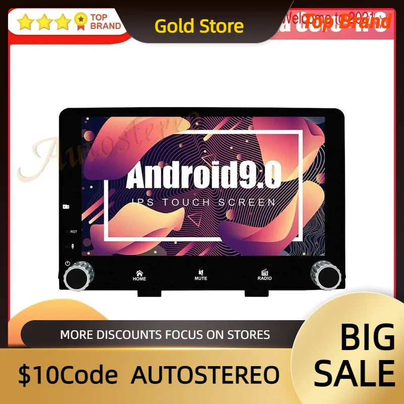 Carplay Android 14 Car Multimedia Player GPS Navigation For KIA RIO 2017 2018 2019 Head Un