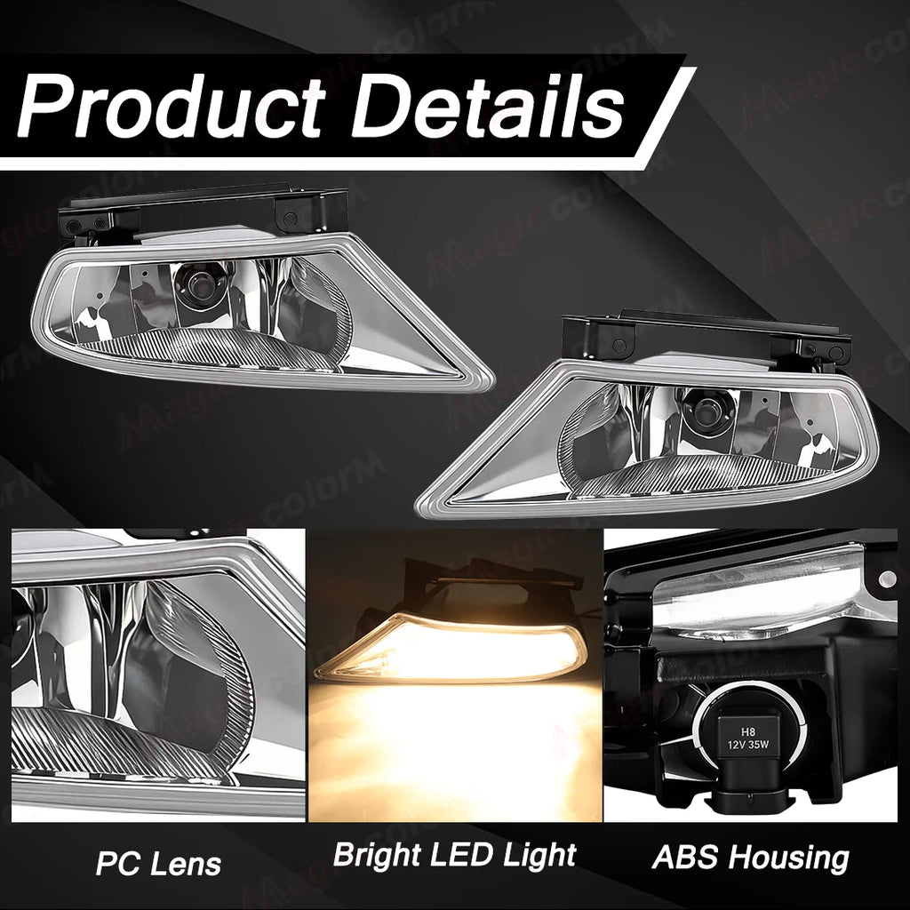 Fog Lamps For Honda Odyssey 2005 2006 2007 Daytime Running Front Bumper Halogen Foglights  | AUTOKITSHOP