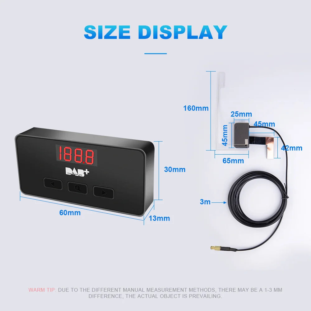 DAB+ Antenna With USB Adapter European Android Car Radio GPS Stereo Receiver Player For Un