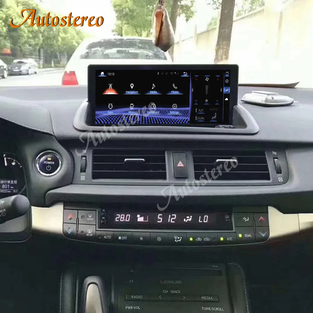 Carplay Android 14 Carplay For Lexus CT 2010-2021 Car GPS Navigation Radio Auto Stereo Mul