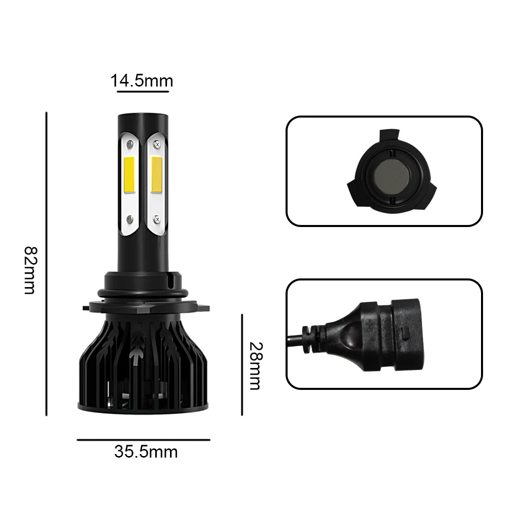10000LM LED Headlight 9005 9006 H11 Car Headlight Kit Turbo 6000K White Led Bulb For Toyot