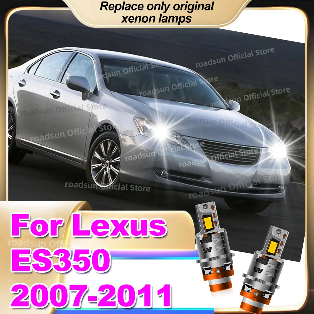 LED Car Headlight Bulb Canbus Replace Original Xenon HID Lamp For Lexus ES350 2007 2008 20
