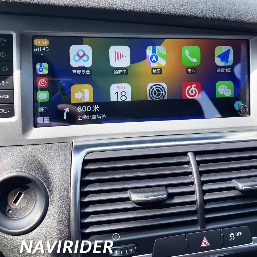12.3'' Android 14 CarPlay Screen For Audi A6 C6 For Audi A6 S6 RS6 Q7 SQ7 2005-2015 GPS Na